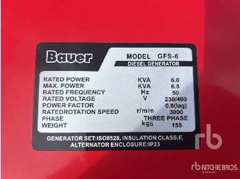 Generatorski set BAUER GENERATOREN GFS-6 ATS 230/400 Volt: slika Generatorski set BAUER GENERATOREN GFS-6 ATS 230/400 Volt