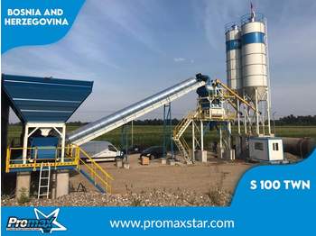 PROMAX Stationary Concrete Batching Plant S100-TWN (100m3/h) - Betonara
