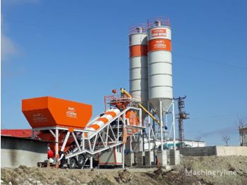 Plusmix 100 m³/hour Mobile Concrete Batching Plant - BETONYY ZAVOD - CEN - Betonara