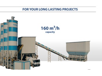 SEMIX Stationary Concrete Batching Plant 160 m³/h - Betonara