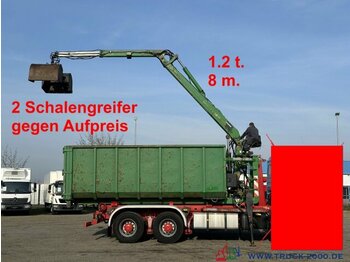  Abrollcontainer 23 m³ + Kran Hiab F 95S 1.2t 8m - Rolo kontejner