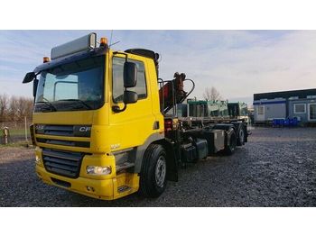 Kamion s kukastom dizalicom, Kamion s kranom DAF CF 85 360 Abroller+Kran, 6x2, Euro 5 EEV: slika Kamion s kukastom dizalicom, Kamion s kranom DAF CF 85 360 Abroller+Kran, 6x2, Euro 5 EEV