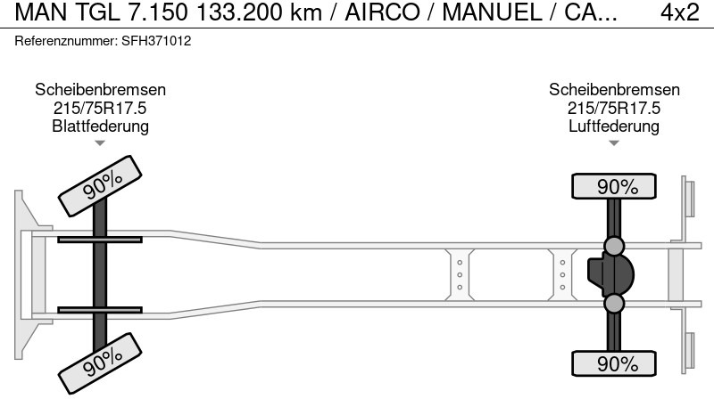 Kamion sandučar MAN TGL 7.150 133.200 km / AIRCO / MANUEL / CARGOLIFT BAR 1000kg: slika Kamion sandučar MAN TGL 7.150 133.200 km / AIRCO / MANUEL / CARGOLIFT BAR 1000kg
