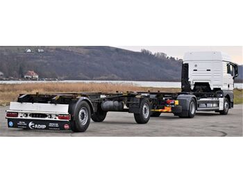 Kamion-šasija, Kamion s kranom MAN TGX 18.440 Fahrgestell 7,00m + Anhänger 6,90m: slika Kamion-šasija, Kamion s kranom MAN TGX 18.440 Fahrgestell 7,00m + Anhänger 6,90m