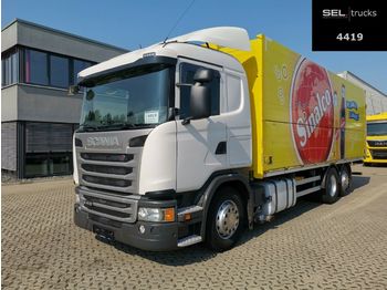 Kamion za prijevoz pića Scania G 410 / Retarder / Lenkachse / Ladebordwand: slika Kamion za prijevoz pića Scania G 410 / Retarder / Lenkachse / Ladebordwand