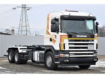 Kamion s kukastom dizalicom Scania R124 470 Abrollkipper *6x2* Top Zustand !: slika Kamion s kukastom dizalicom Scania R124 470 Abrollkipper *6x2* Top Zustand !