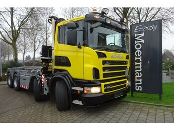 Kamion s kukastom dizalicom, Kamion s kranom Scania R420 Cr 16 8x4 Kran ( 2014 ) + Container: slika Kamion s kukastom dizalicom, Kamion s kranom Scania R420 Cr 16 8x4 Kran ( 2014 ) + Container