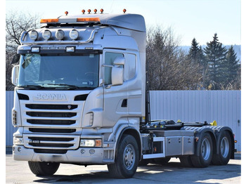 Kamion s kukastom dizalicom Scania R 480 Abrollkipper * 6x4 * Top Zustand !: slika Kamion s kukastom dizalicom Scania R 480 Abrollkipper * 6x4 * Top Zustand !