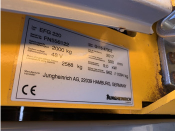Električni viličar Jungheinrich EFG220: slika Električni viličar Jungheinrich EFG220
