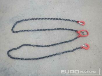 Oprema za rukovanje materijalima Unused 8mm x 3m Lifting Chain & Hooks: slika Oprema za rukovanje materijalima Unused 8mm x 3m Lifting Chain & Hooks