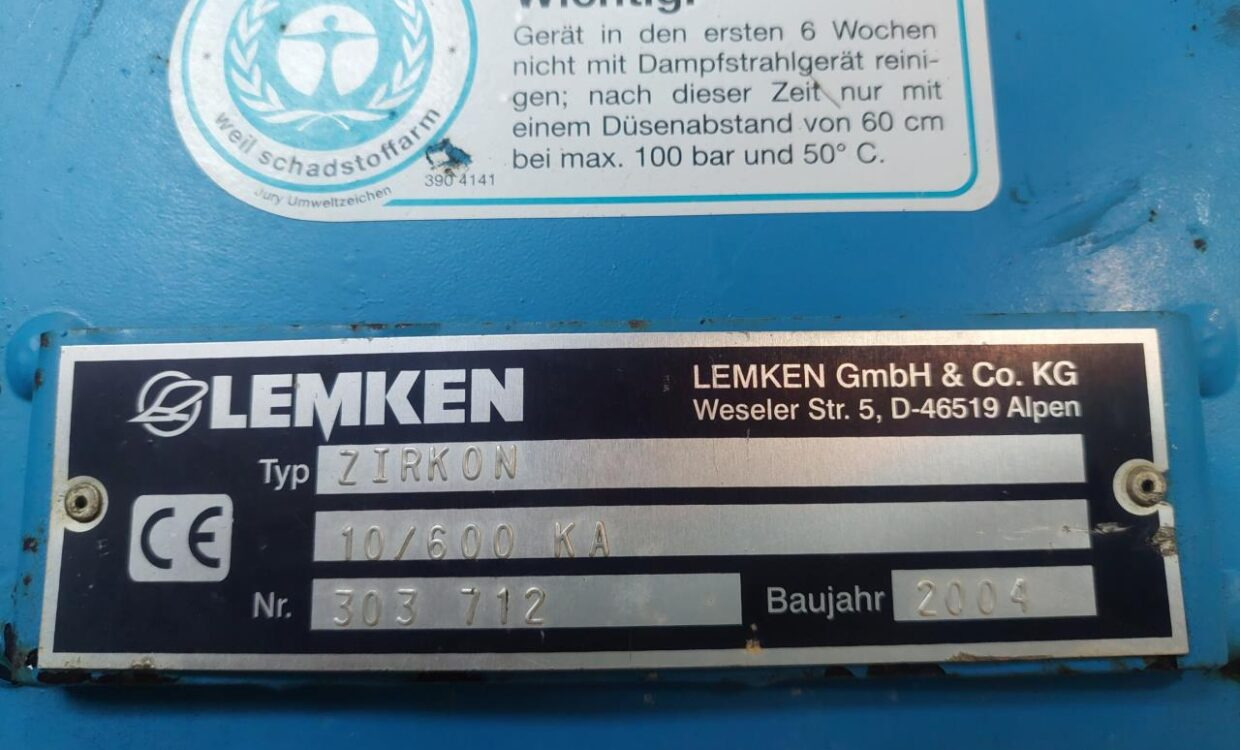 Kombajn i sijačica Lemken Solitair 9/600 / Zirkon 10/600: slika Kombajn i sijačica Lemken Solitair 9/600 / Zirkon 10/600