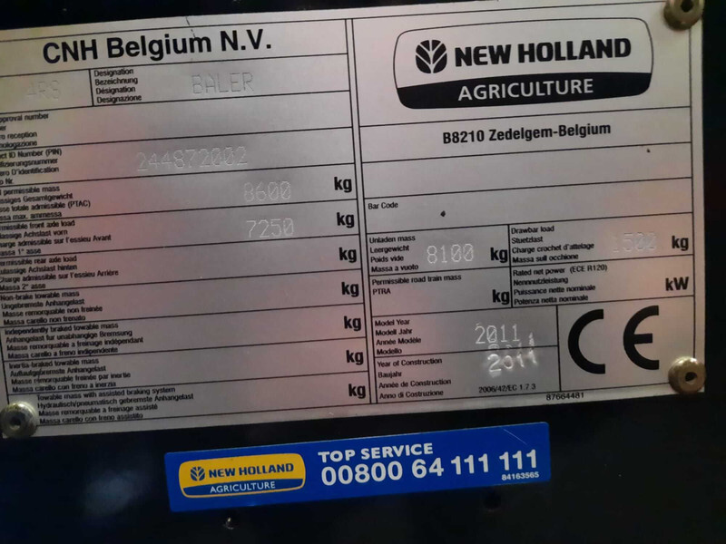 Omotač bala New Holland BB9060 Snijrotor: slika Omotač bala New Holland BB9060 Snijrotor