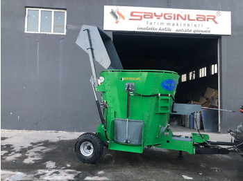 Novi Oprema za stoku SAYGINLAR vertical feed mixer wagon: slika Novi Oprema za stoku SAYGINLAR vertical feed mixer wagon