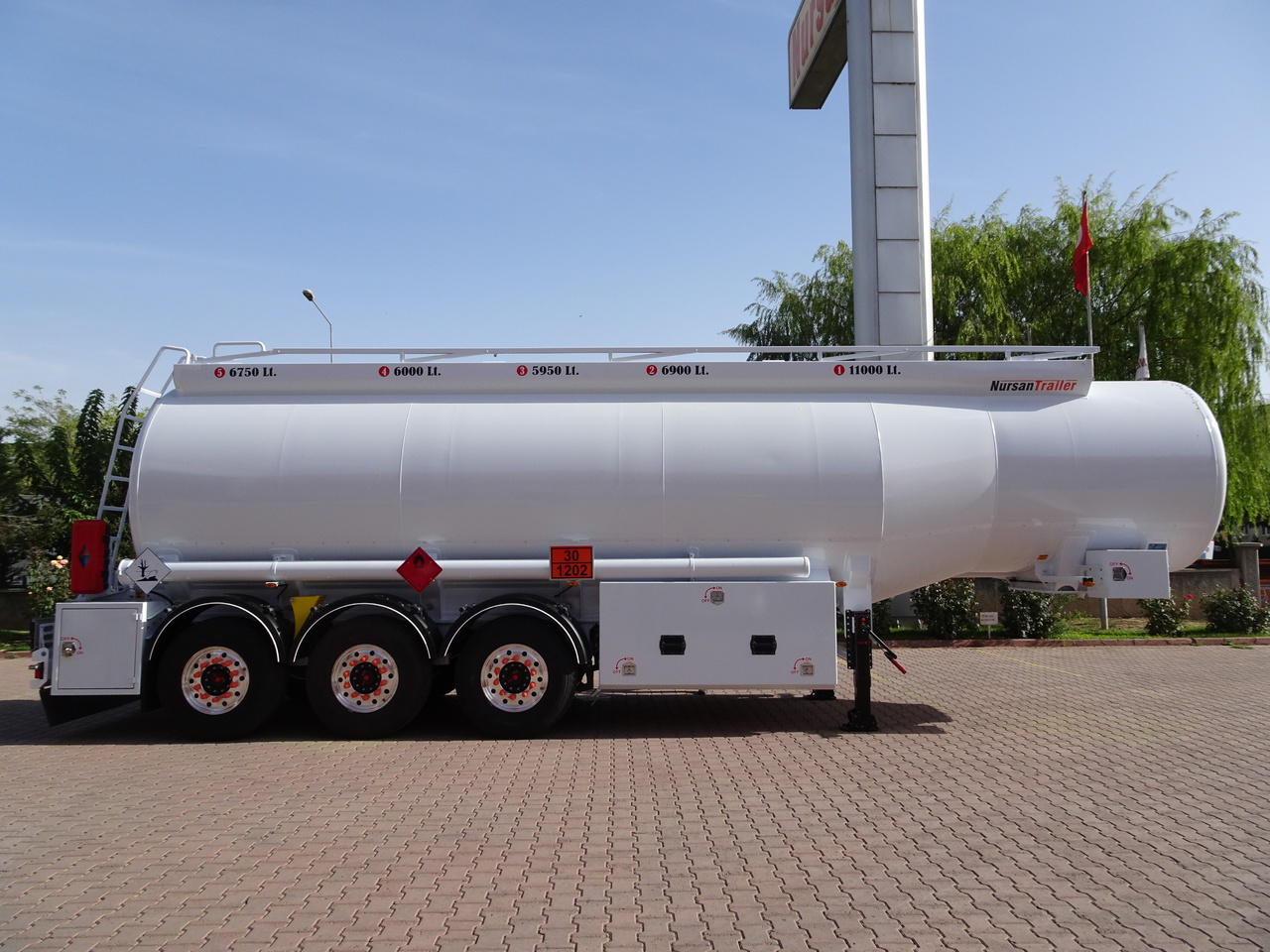 Novi Poluprikolica cisterna za prijevoz goriva NURSAN Aluminium Fuel Tanker: slika Novi Poluprikolica cisterna za prijevoz goriva NURSAN Aluminium Fuel Tanker