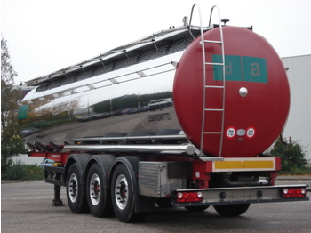 Berger Food - milk tank, 32.000 l., 4 comp., Light weight: 5.660 kg. - Poluprikolica cisterna