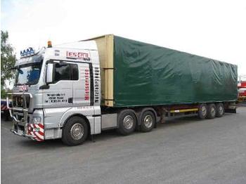 Knapen 3-Achs-Sattelanhänger - Schiebebügelaufbau - Poluprikolica plato/ Otvoreni sanduk