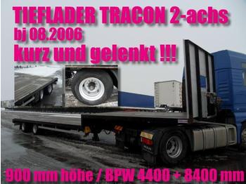  TRACON 2-achs / LENKACHSE / BPW / NL 28690 kg - Poluprikolica plato/ Otvoreni sanduk