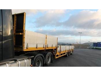 Broshuis 3 akslet åpen Jumbo semitrailer med 6 meter uttrek  - Prikolica