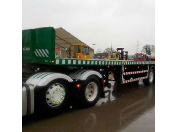  Broshuis Tri Axle Extendable Flat Bed Trailer - Prikolica s ceradom