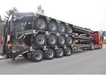 OZGUL LW4 80 Ton, 3 m, steel susp., hydr. ramps - Prikolica s niskim utovarivačem
