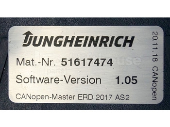 Upravljačka jedinica (ECU) za Oprema za rukovanje materijalima Jungheinrich 51226801 Rij/hef/stuur regeling  drive/lift/steering controller AS2412 i S index C Sw 1,05 51467474 sn. S1AX10015388 from ERD220 FP year 2018: slika Upravljačka jedinica (ECU) za Oprema za rukovanje materijalima Jungheinrich 51226801 Rij/hef/stuur regeling  drive/lift/steering controller AS2412 i S index C Sw 1,05 51467474 sn. S1AX10015388 from ERD220 FP year 2018