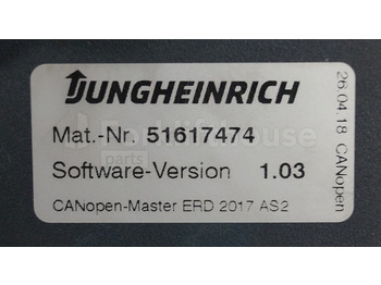 Upravljačka jedinica (ECU) za Oprema za rukovanje materijalima Jungheinrich 51226801 Rij/hef/stuur regeling  drive/lift/steering controller AS2412 i S index C sn. S1AX00118865 from ERD220 year 2018: slika Upravljačka jedinica (ECU) za Oprema za rukovanje materijalima Jungheinrich 51226801 Rij/hef/stuur regeling  drive/lift/steering controller AS2412 i S index C sn. S1AX00118865 from ERD220 year 2018