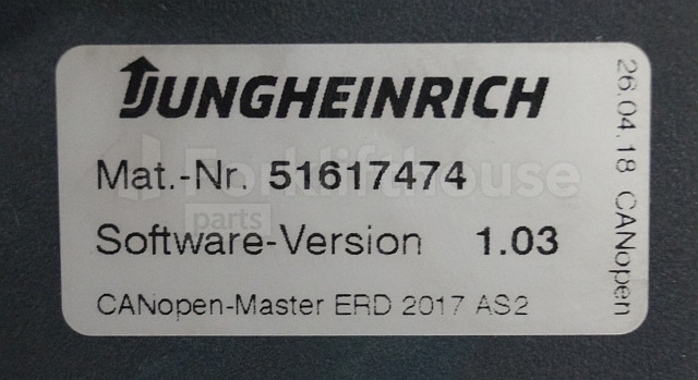 Upravljačka jedinica (ECU) za Oprema za rukovanje materijalima Jungheinrich 51226801 Rij/hef/stuur regeling  drive/lift/steering controller AS2412 i S index C sn. S1AX00118865 from ERD220 year 2018: slika Upravljačka jedinica (ECU) za Oprema za rukovanje materijalima Jungheinrich 51226801 Rij/hef/stuur regeling  drive/lift/steering controller AS2412 i S index C sn. S1AX00118865 from ERD220 year 2018