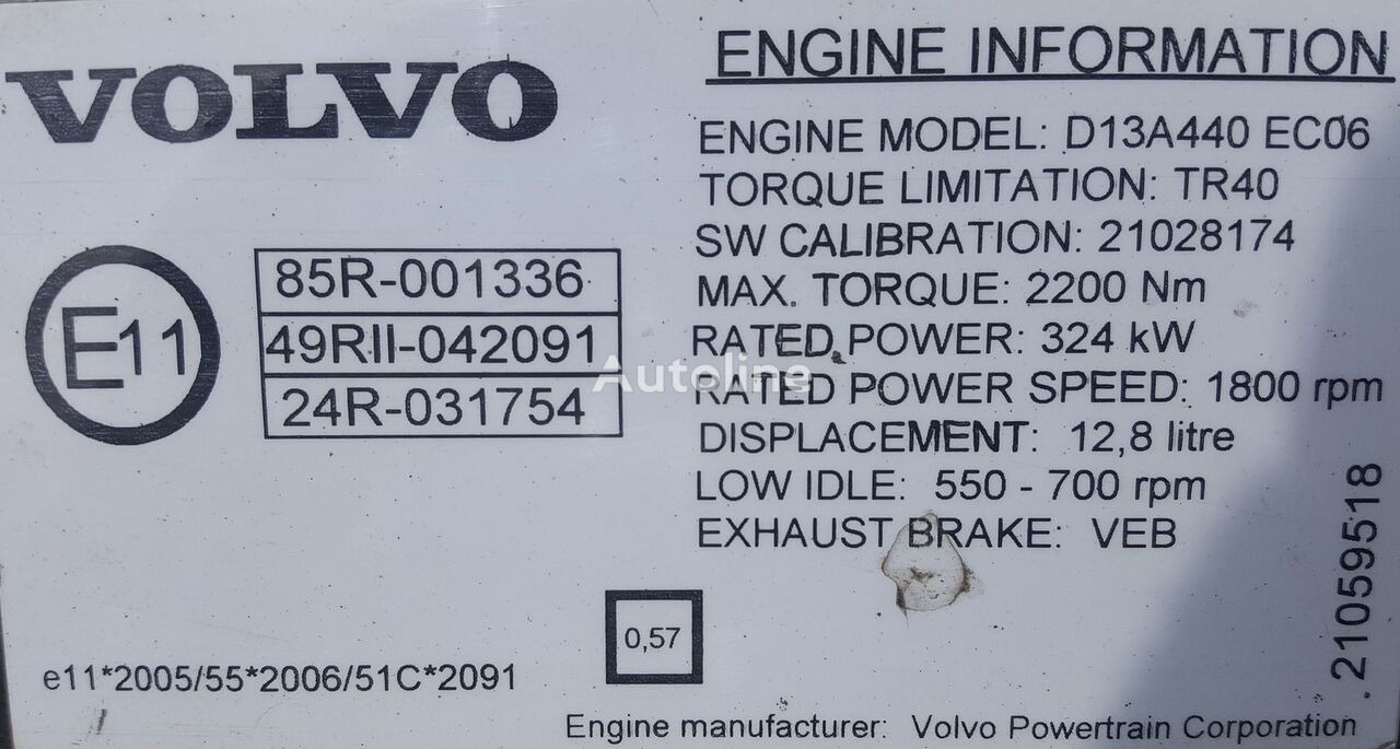 Motor za Kamion Volvo FH13 440 E5   Volvo FH: slika Motor za Kamion Volvo FH13 440 E5   Volvo FH