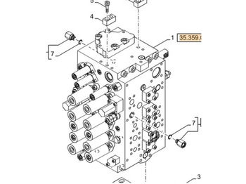 Hidraulični ventil CASE