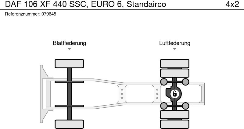 Tegljač DAF 106 XF 440 SSC, EURO 6, Standairco: slika Tegljač DAF 106 XF 440 SSC, EURO 6, Standairco