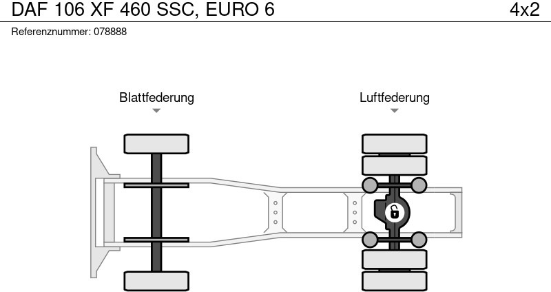 Tegljač DAF 106 XF 460 SSC, EURO 6: slika Tegljač DAF 106 XF 460 SSC, EURO 6