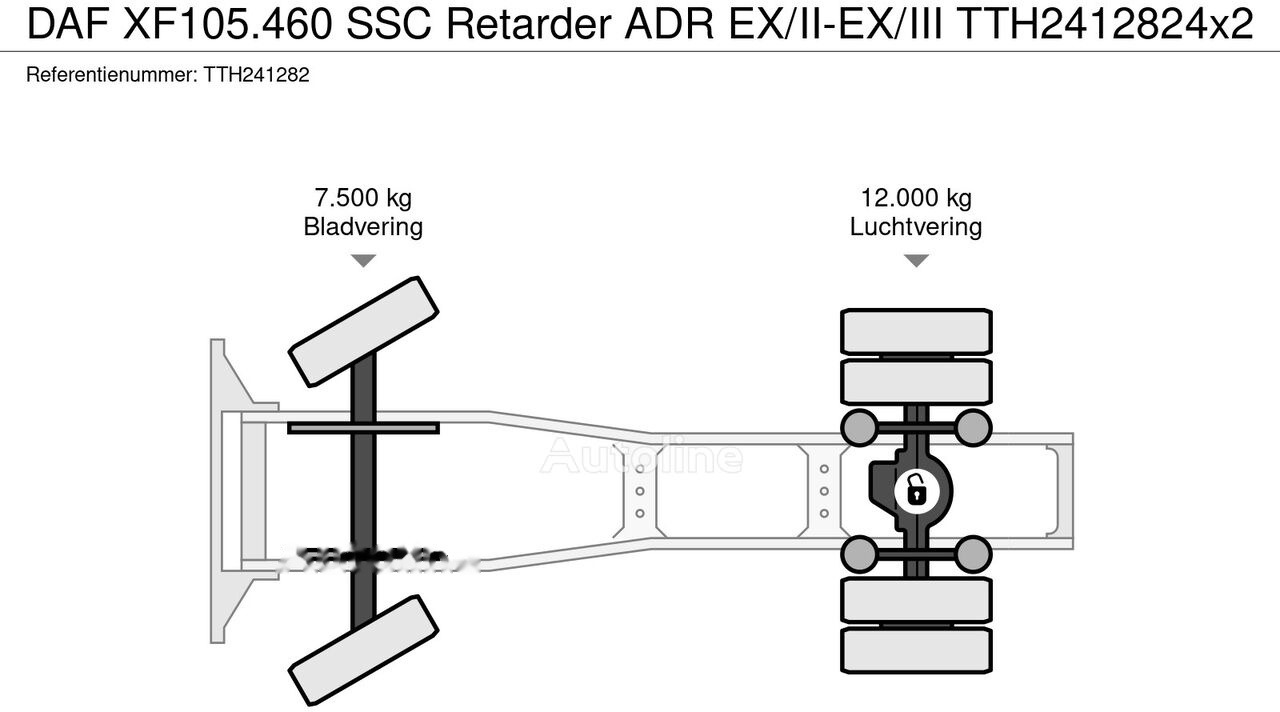 Tegljač DAF XF105.460 SSC Retarder ADR EX/II-EX/III: slika Tegljač DAF XF105.460 SSC Retarder ADR EX/II-EX/III