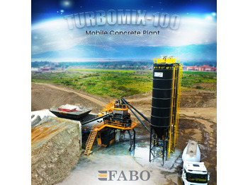 FABO TURBOMIX-100 Mobile Concrete Batching Plant - Betonara: slika FABO TURBOMIX-100 Mobile Concrete Batching Plant - Betonara