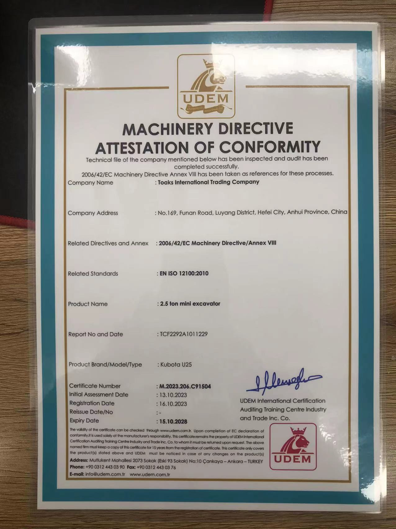 Toaks International Trading Company - Građevinski strojevi - Godina: 2016, 2-osovine, klimatizacijski uređaj undefined: slika Toaks International Trading Company - Građevinski strojevi - Godina: 2016, 2-osovine, klimatizacijski uređaj undefined