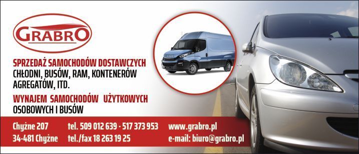FIRMA HANDLOWO-USŁUGOWA EXPORT IMPORT ,,GRABRO" GRAŻYNA GJĄDŁA - vozila na prodaju undefined: slika FIRMA HANDLOWO-USŁUGOWA EXPORT IMPORT ,,GRABRO" GRAŻYNA GJĄDŁA - vozila na prodaju undefined