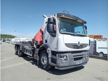 Kamion s kukastom dizalicom RENAULT Premium 410