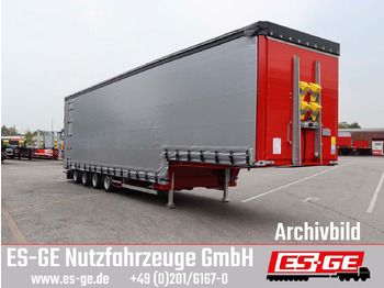 Poluprikolica s niskim utovarivačem ES-GE 4-Achs-Satteltieflader mit Curtainsider-Aufbau: slika Poluprikolica s niskim utovarivačem ES-GE 4-Achs-Satteltieflader mit Curtainsider-Aufbau