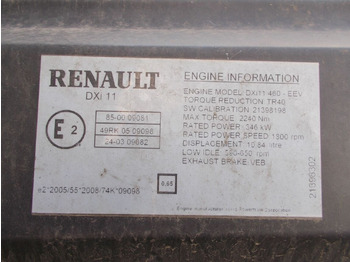 Motor za Kamion Renault DXI 11 460 LIFTING COMPLETE , EURO 5   Renault PREMIUM: slika Motor za Kamion Renault DXI 11 460 LIFTING COMPLETE , EURO 5   Renault PREMIUM