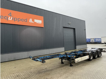 Transporter kontejnera/ Poluprikolica s izmjenjivim sanducima Krone 40FT HC, extendable at the rear, BPW, NL-Chassis: slika Transporter kontejnera/ Poluprikolica s izmjenjivim sanducima Krone 40FT HC, extendable at the rear, BPW, NL-Chassis