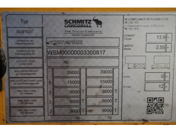 Prikolica s ceradom Schmitz CARG SCB3ST CoC Documents, TuV Loading Certificate: slika Prikolica s ceradom Schmitz CARG SCB3ST CoC Documents, TuV Loading Certificate