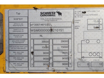 Prikolica s ceradom Schmitz Cargobull SCB3ST CoC Documents, TuV Loading Certif: slika Prikolica s ceradom Schmitz Cargobull SCB3ST CoC Documents, TuV Loading Certif