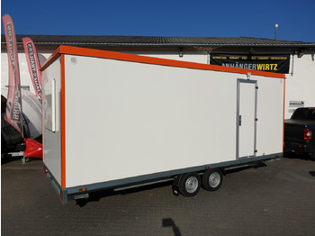 Građevinski kontejner, Prikolica Mobiles Büro 612x222x220cm Tür + Fenster + WC Raum (XXXL) 2000kg: slika Građevinski kontejner, Prikolica Mobiles Büro 612x222x220cm Tür + Fenster + WC Raum (XXXL) 2000kg