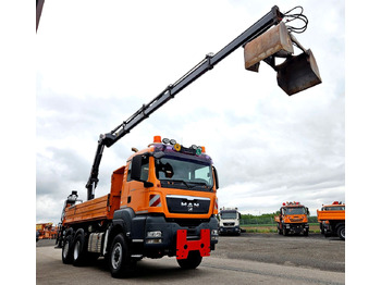 Kiper, Kamion s kranom MAN TGS 28.360 6x4-4 HIAB 144E-4 Kran Euro5: slika Kiper, Kamion s kranom MAN TGS 28.360 6x4-4 HIAB 144E-4 Kran Euro5