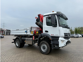 Kamion s kranom Mercedes-Benz Arocs 1835  4x2 Meiller Fassi F135 Kran Kipper: slika Kamion s kranom Mercedes-Benz Arocs 1835  4x2 Meiller Fassi F135 Kran Kipper