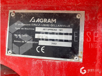 Rasipač gnojiva Agram JET SPREAD 181: slika Rasipač gnojiva Agram JET SPREAD 181