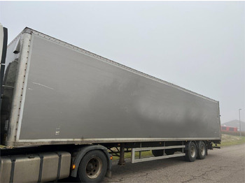 Poluprikolica sa zatvorenim sandukom Fruehauf 13,6 mtr box - lodretstående lift: slika Poluprikolica sa zatvorenim sandukom Fruehauf 13,6 mtr box - lodretstående lift
