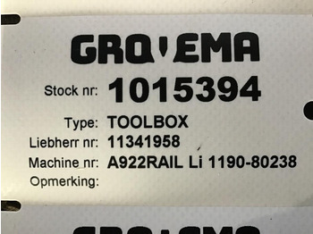 Rezervni dijelovi Liebherr Tool Box: slika Rezervni dijelovi Liebherr Tool Box