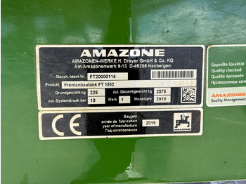Prskalica za traktor Amazone Amazone FT 1502: slika Prskalica za traktor Amazone Amazone FT 1502