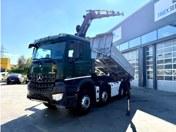 Kiper, Kamion s kranom MERCEDES Arocs 3242 8x4 Hiab 166-4: slika Kiper, Kamion s kranom MERCEDES Arocs 3242 8x4 Hiab 166-4