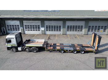 Poluprikolica s niskim utovarivačem Meusburger 3-Achs-Tele-Semi mit 1 Paar Radmulden und hydr. Rampen: slika Poluprikolica s niskim utovarivačem Meusburger 3-Achs-Tele-Semi mit 1 Paar Radmulden und hydr. Rampen